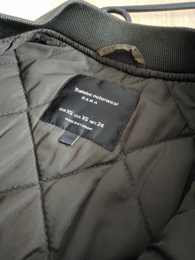 ZARA Trafaluc outerwear bomberka kurtka przejściowa khaki XS