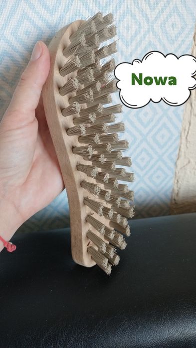 Szczotka drewniana do szorowania Pasterski NOWA syntetyczne włosie
