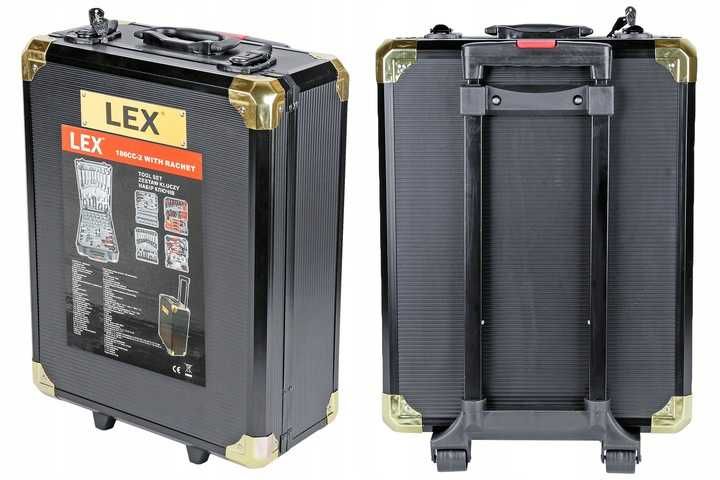 NOWY DUŻY Zestaw Narzędzi Kluczy Bity Nasadki Walizka Mobilny Warsztat