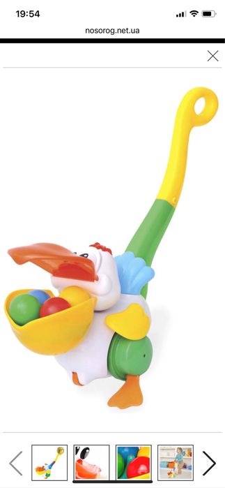 Чудо-мобіль Kiddieland  і іграшка каталка пелікан