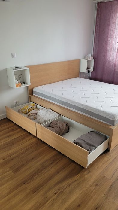 Łóżko 160x200 Ikea Malm szuflady TRANSPORT