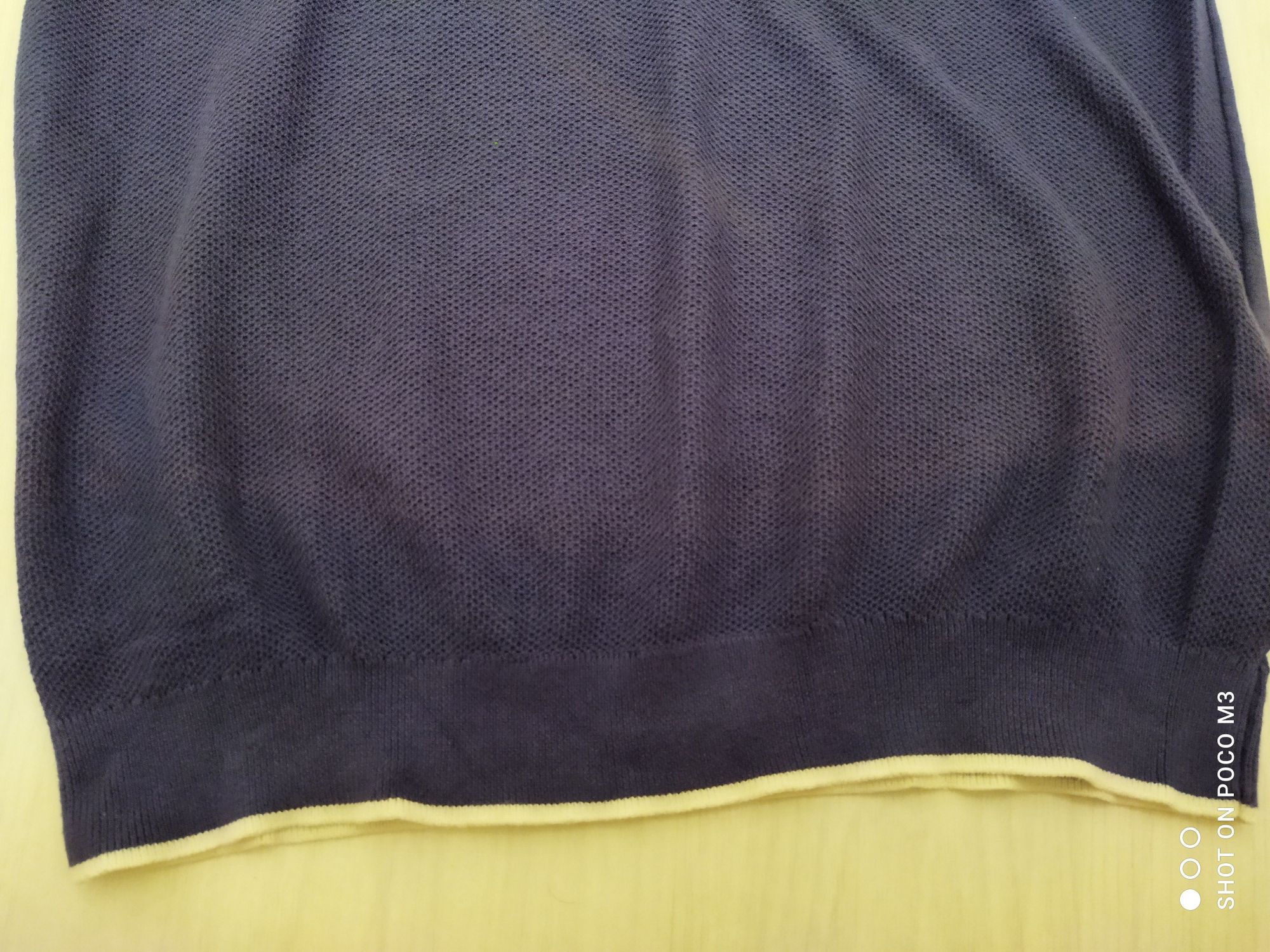 H&M granatowe polo sweterkwe męski t-shirt marynarski S