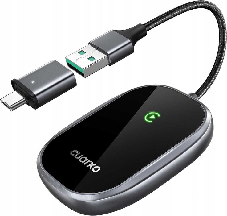 Adapter bezprzewodowy Android Auto WiFi 5GHz, Bluetooth 5.0, USB-C