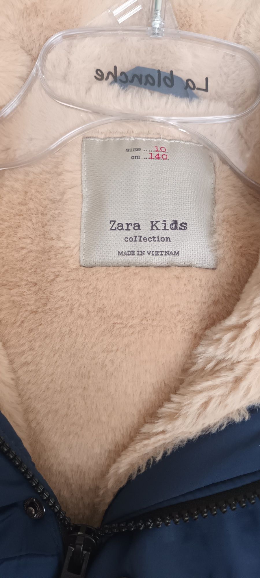 Kurtka zimowa parka dziecięca Zara rozm.140