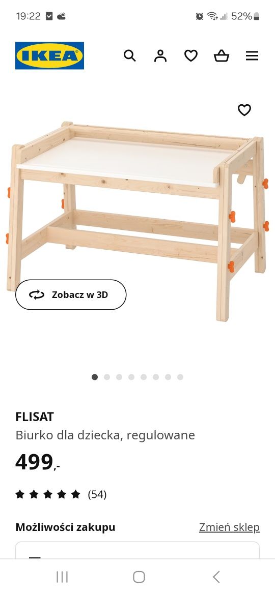 Biurko ikea flisat z pojemnikami trofast