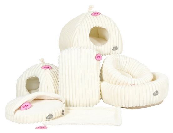 Grube legowisko dla psa lub kota 61x42,5cm Pled Zolux Naomi Koc beżowy