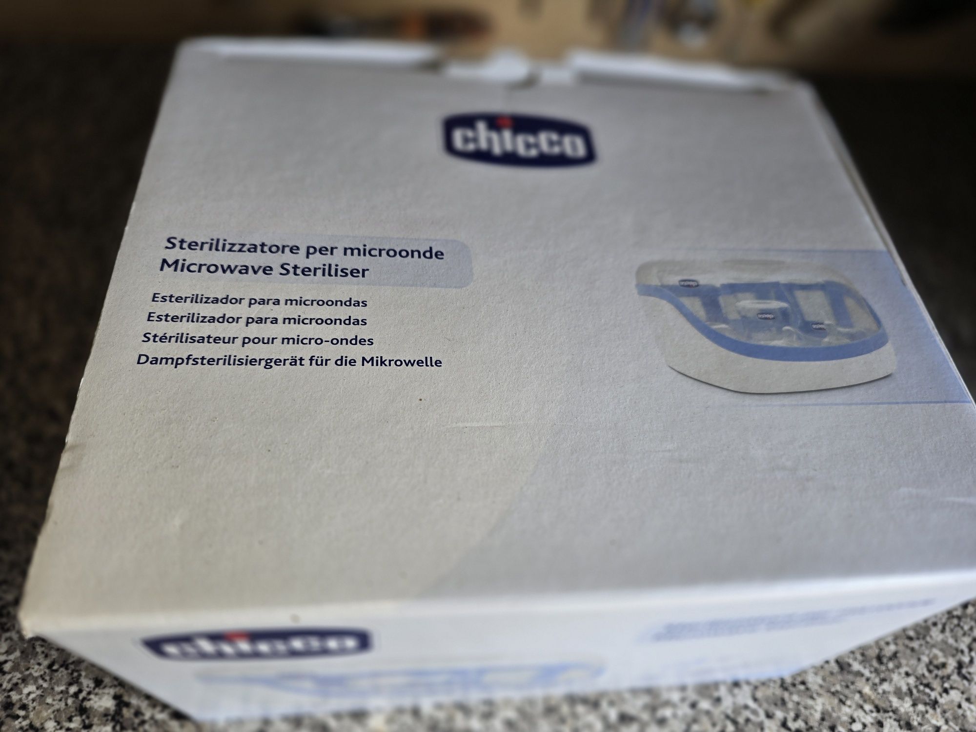 Esterilizador para Microondas Chicco - SterliNaturalMaxi Blue