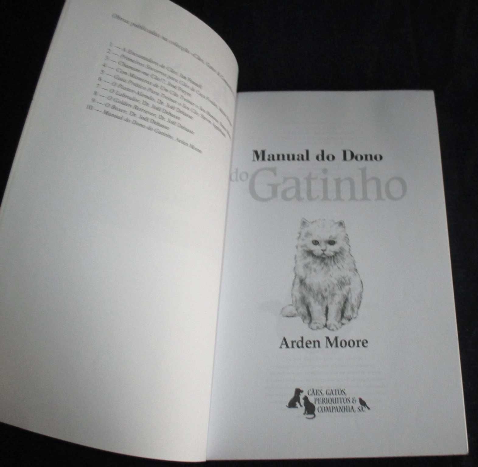 Livro Manual do Dono do Gatinho Arden Moore