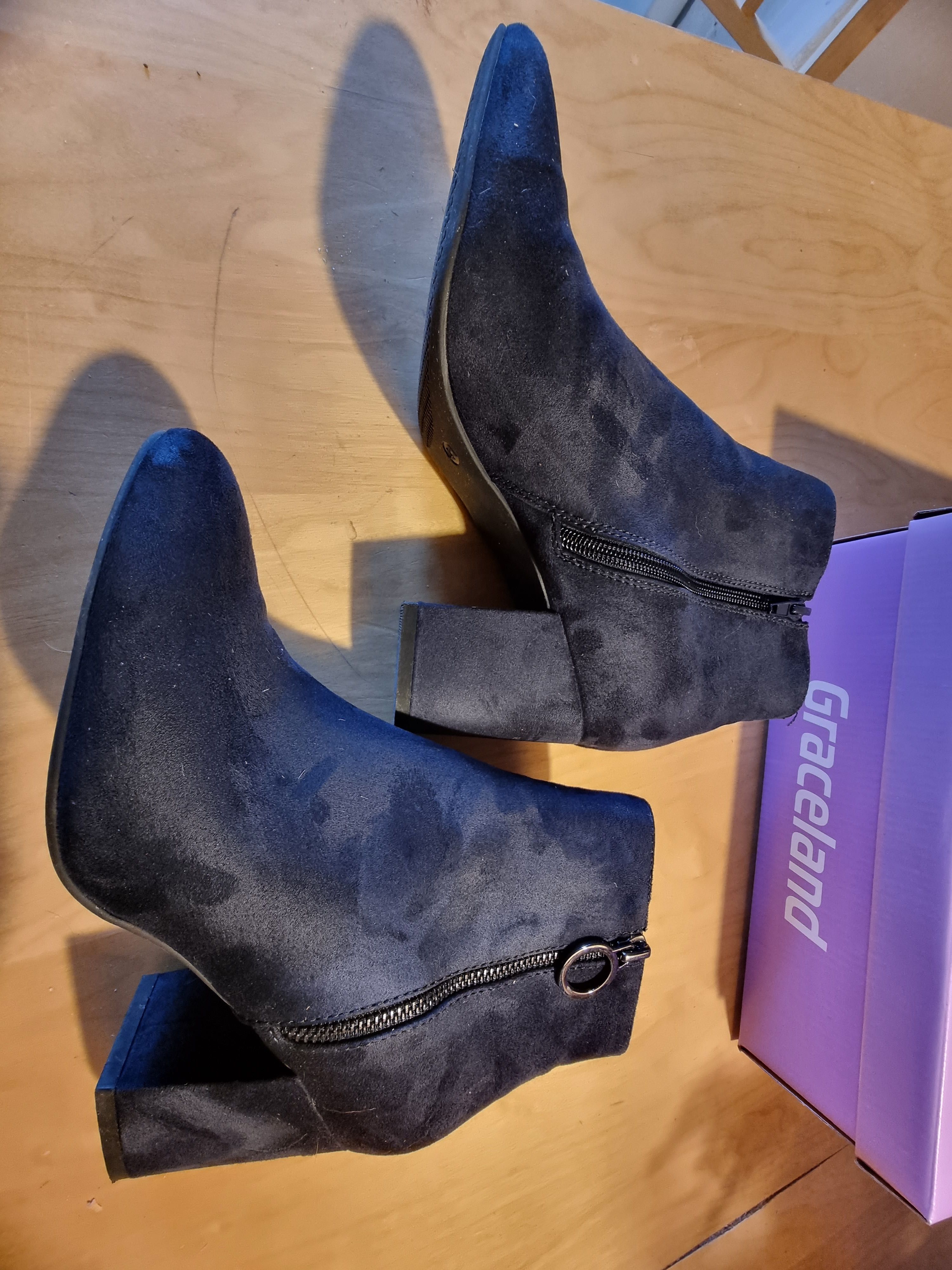 GRACELAND, Deichmann, botki, 41 granatowe, super stan