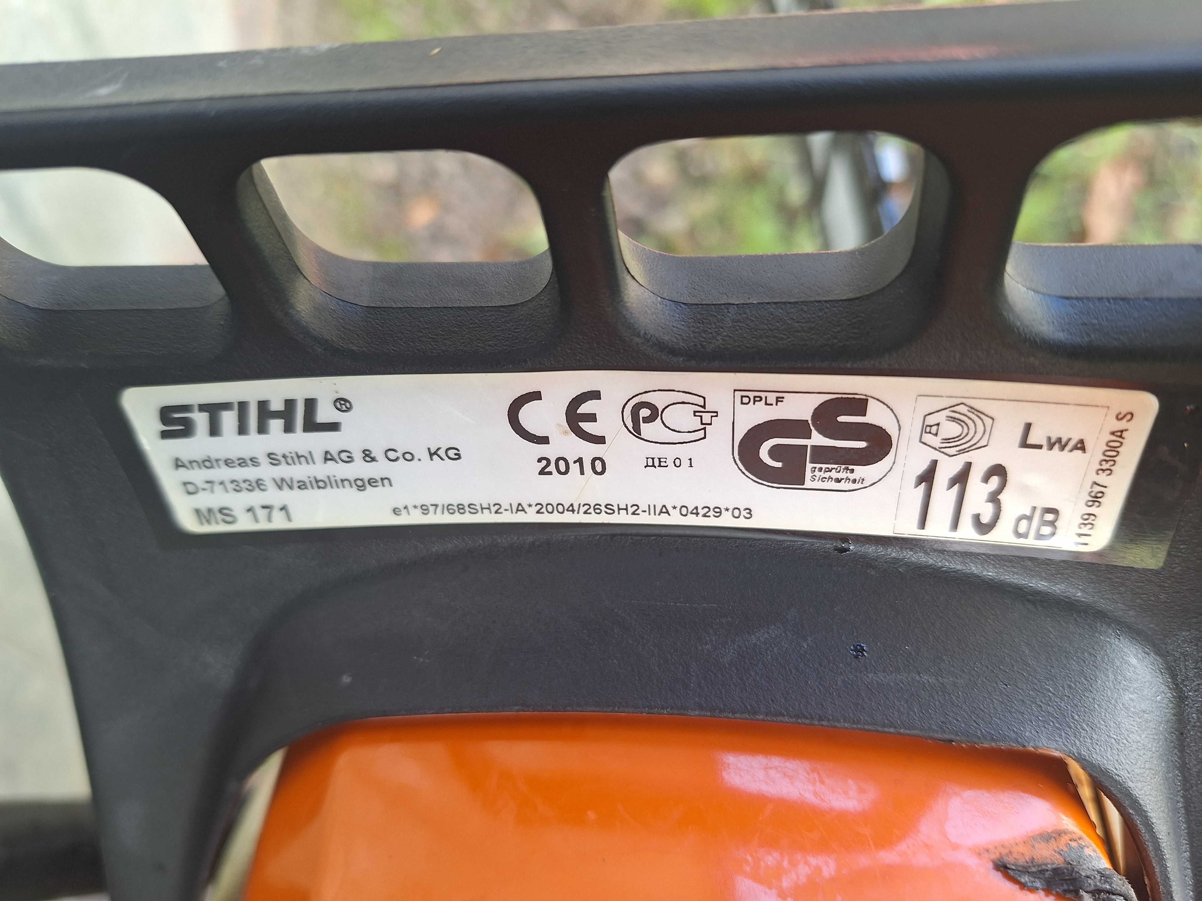 Piła spalinowa STIHL MS 171 moc 1,8 KM