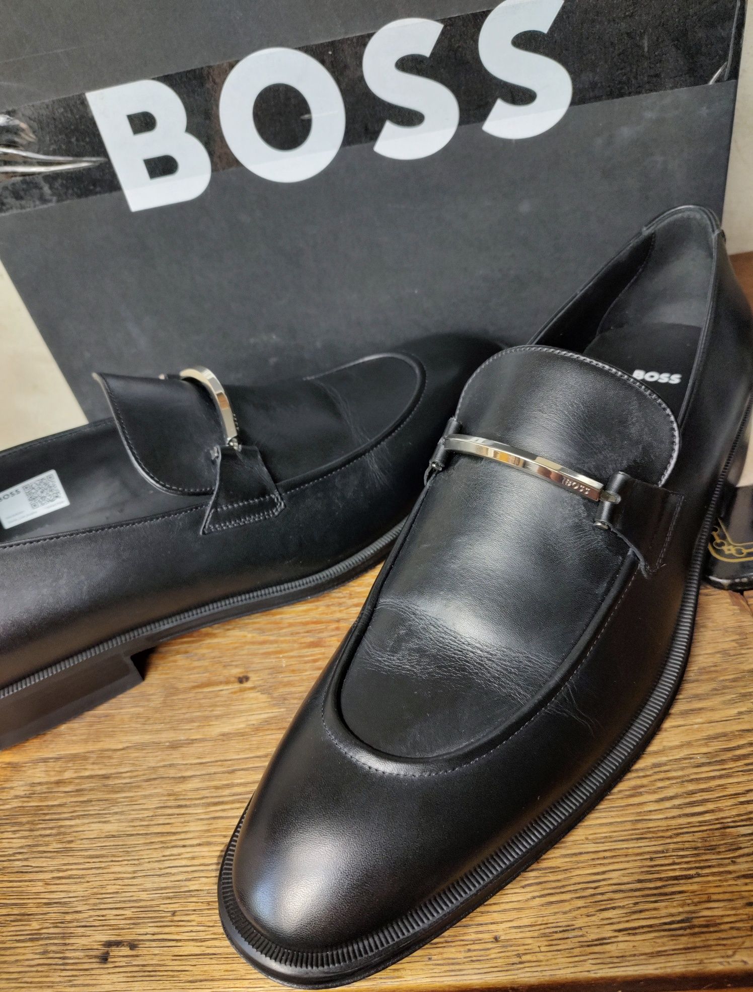 BOSS__buty męskie wizytowe (13 / 47) loafers / lords / mokasyny czarne