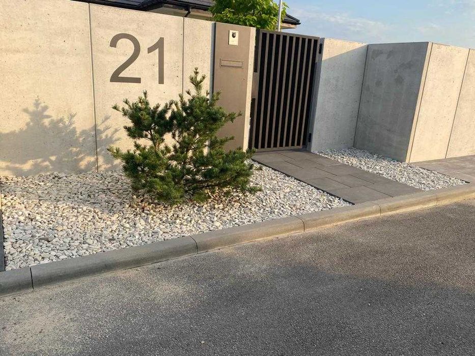nowoczesny mur ogrodzeniowy  elka betonowa gwarancja najniższej ceny