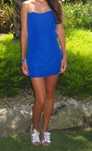 Vestido azul de cerimónia Tamanho S
