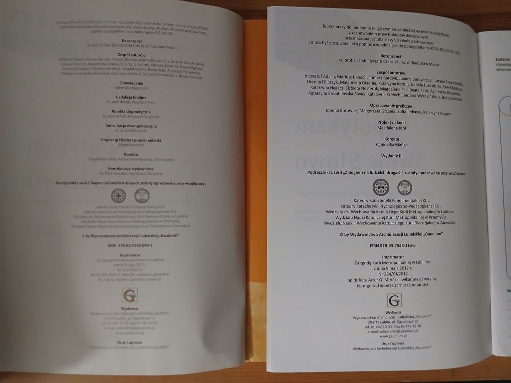 Spotykam Twoje Slowo religia  7 klasa podręcznik i karty pracy