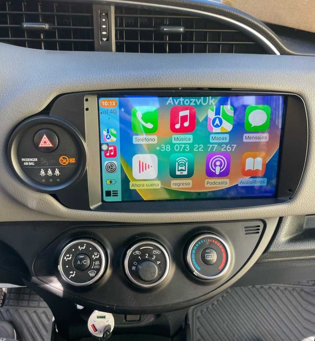 Android 14 YARIS Toyota Ярис Тойота GPS USB 2 дин CarPlay Магнитола