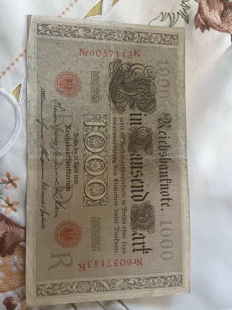 banknot 1000 marek seria K