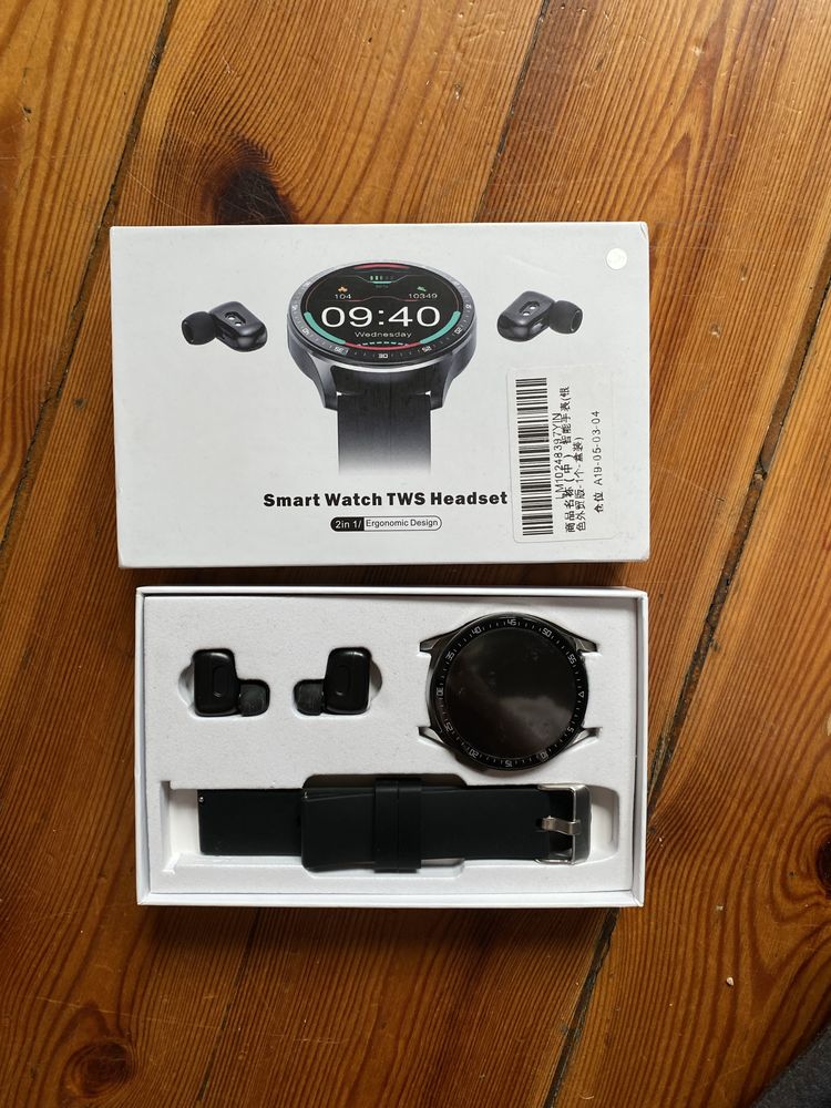 Smartwatch tws headset , zegarek ze sluchawkami