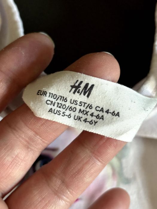 Elza, Elsa, Frozen, Kraina Lodu. Motylek  zestaw sukienek 110 116 HM