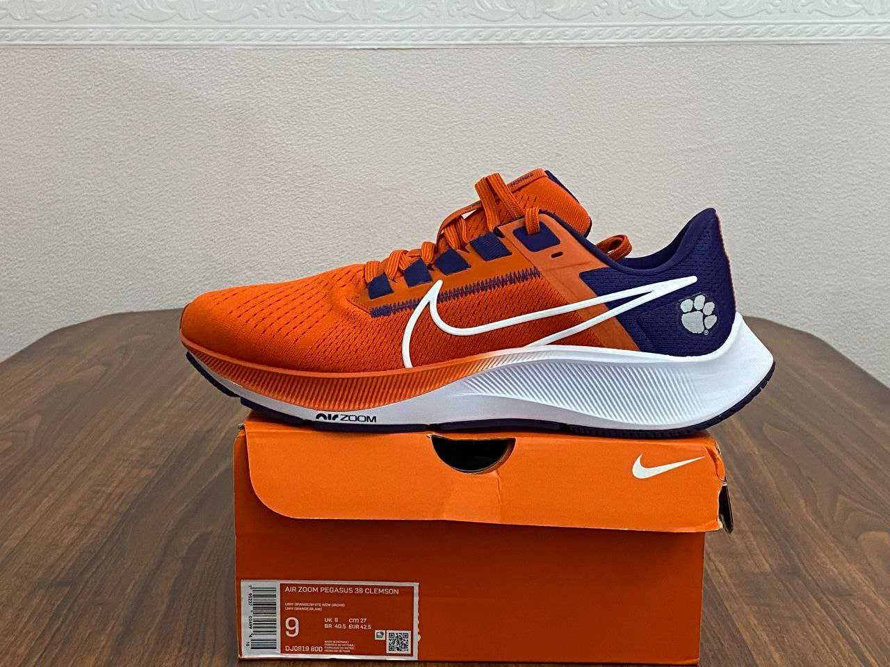 Кроссовки Nike Air Zoom
Pegasus 38 Clemson, размер 42.5