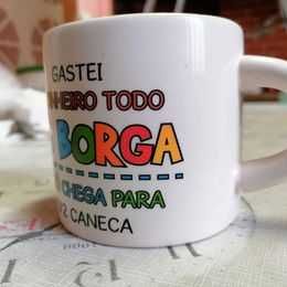 Meia caneca engraçada