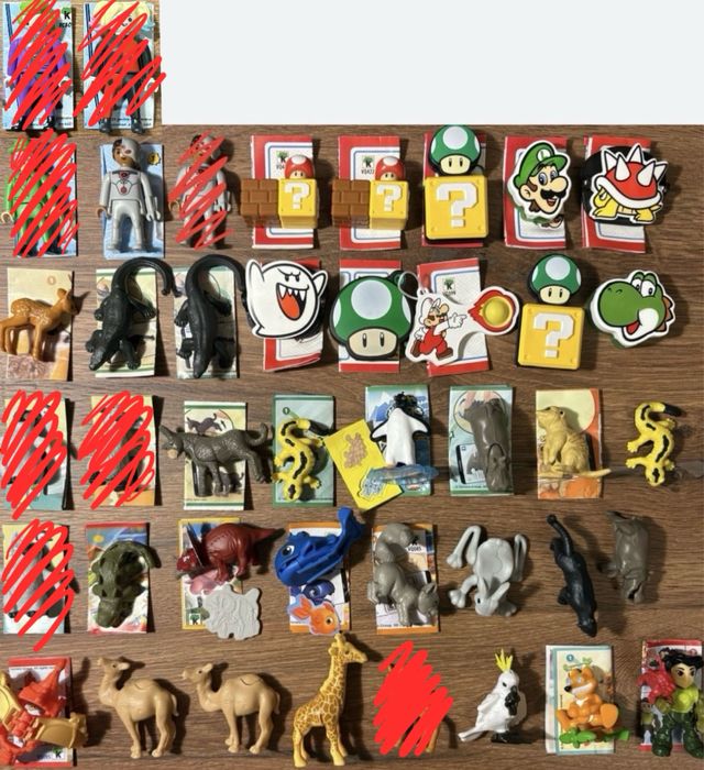 Іграшки кіндер (Kinder mario, natoons, marvel, playmobil)