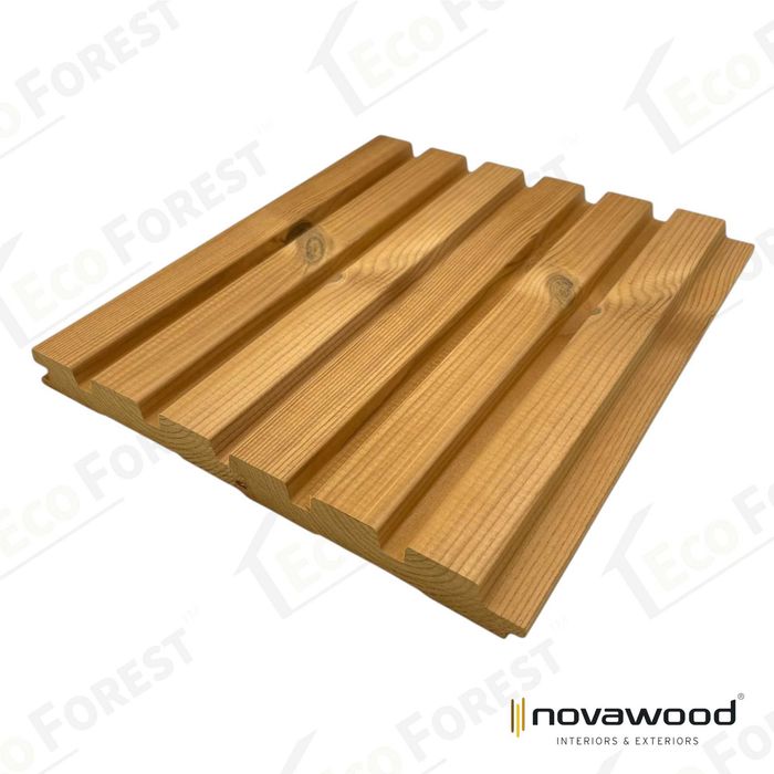 Фасадна дошка. Фасадная реечна панель Термососна NovaWood