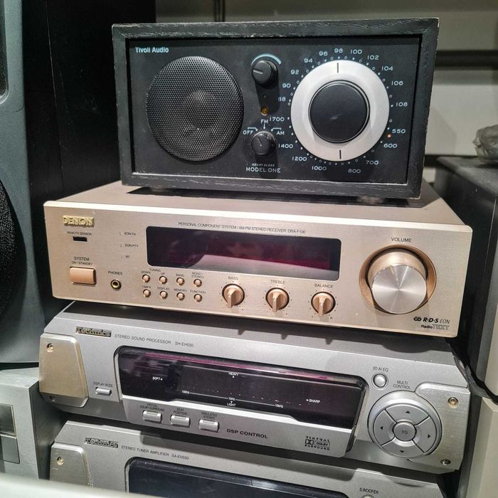 Amplificador / Receptor Estéreo Denon DRA-F100 – 2x40W – Entrada Phono