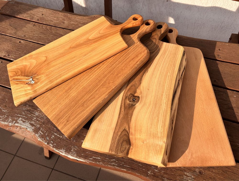 Deska orzech rzemieślnicza do krojenia serwowania lite drewno handmade