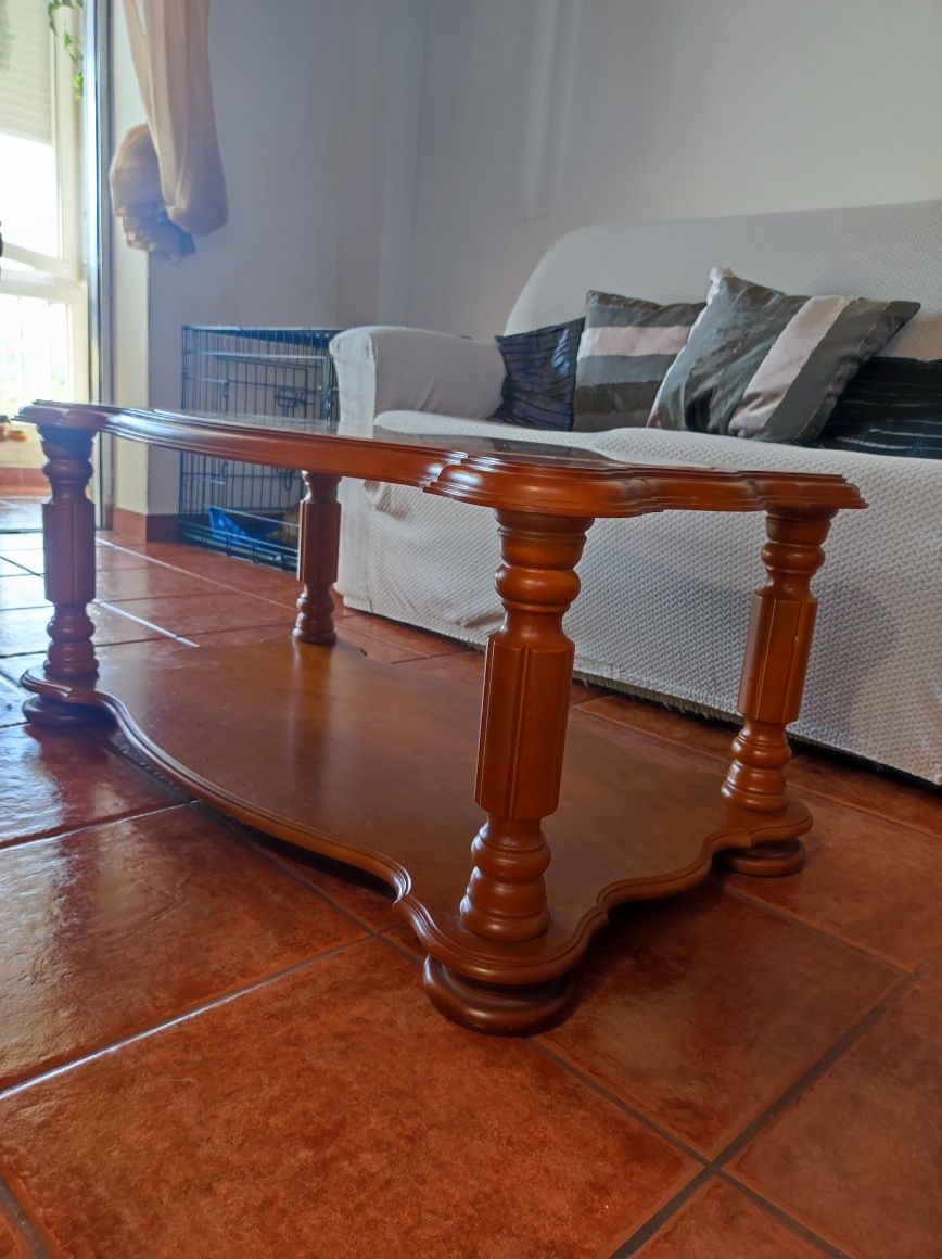 Mesa de Centro com Pedra em Mármore