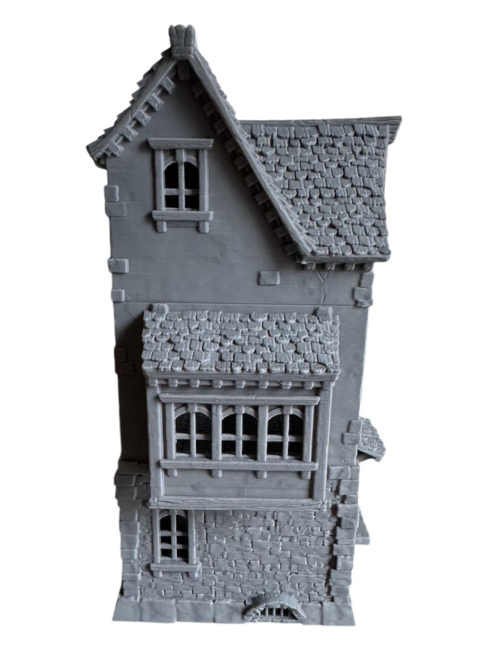 Średniowieczny dom miejski, duży, druk 3D