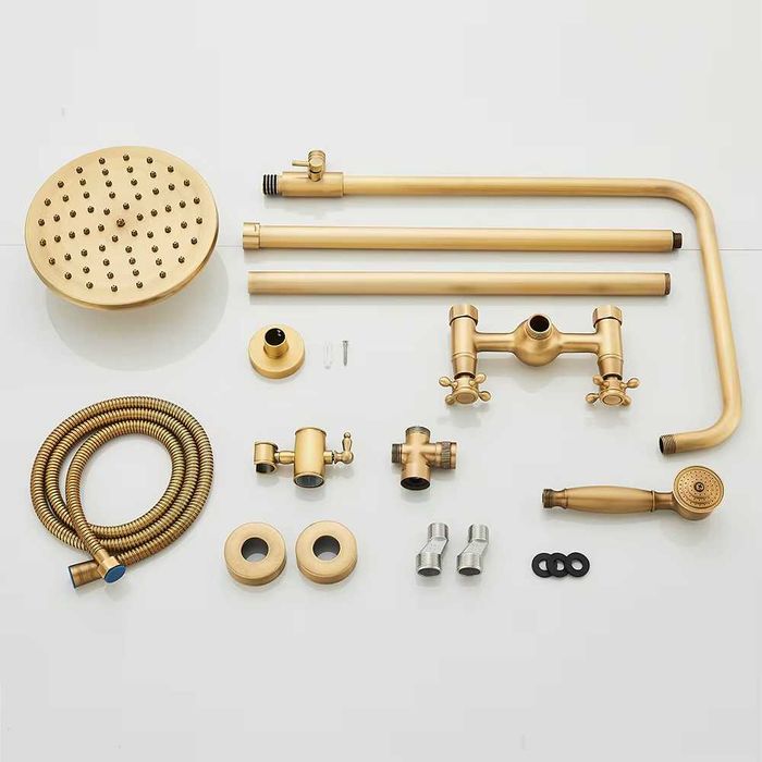 MOSIĄDZ kompletny zestaw prysznicowy z akcesoriami w kolorze antycznym