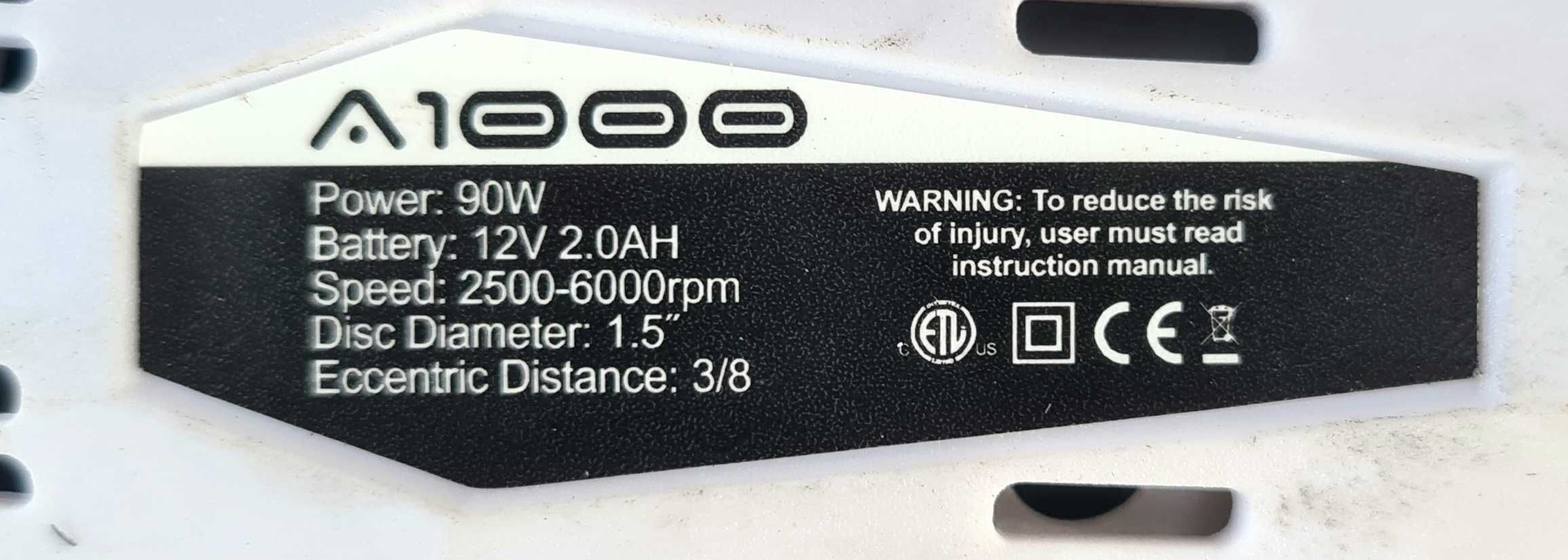 Polidora sem fios, polir Liquid Elements A1000 V4 Mini