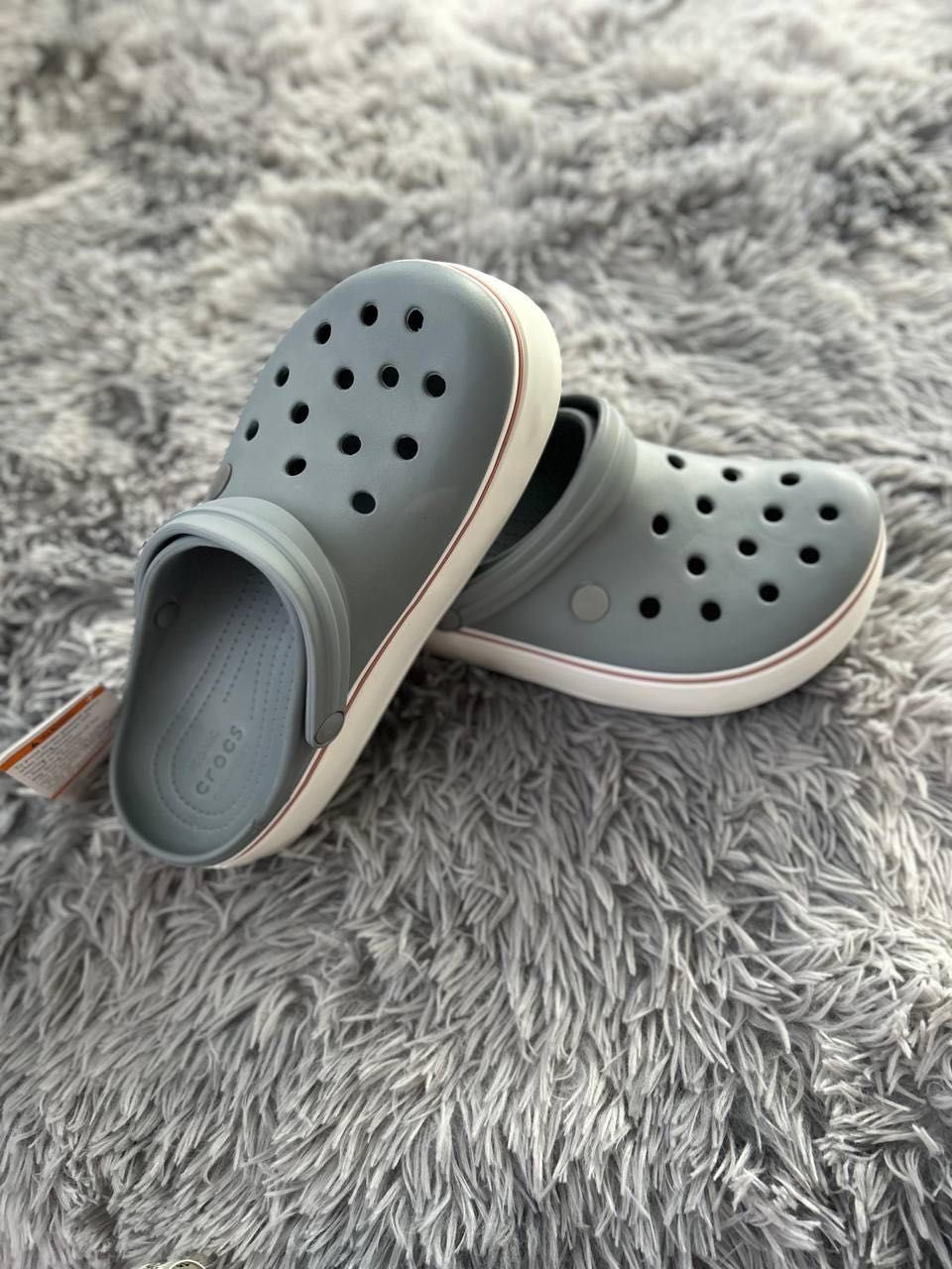 Оригинал Crocs™ Duet Max II Clog Bone унисекс бежевые черные серые