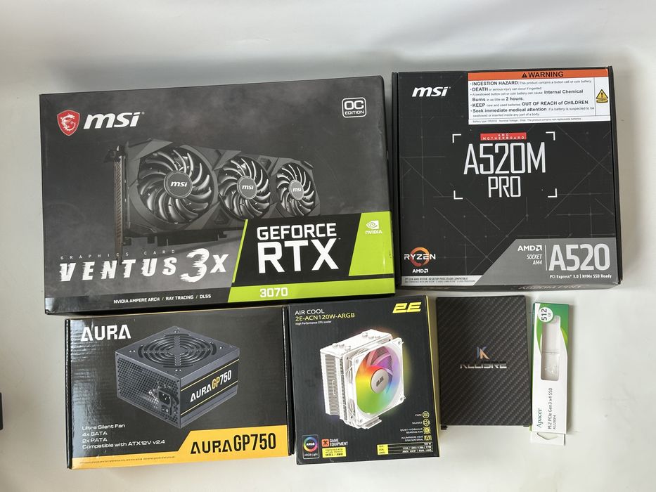 ПК rtx3070 ryzen 5600 16 gb озу ssd m2