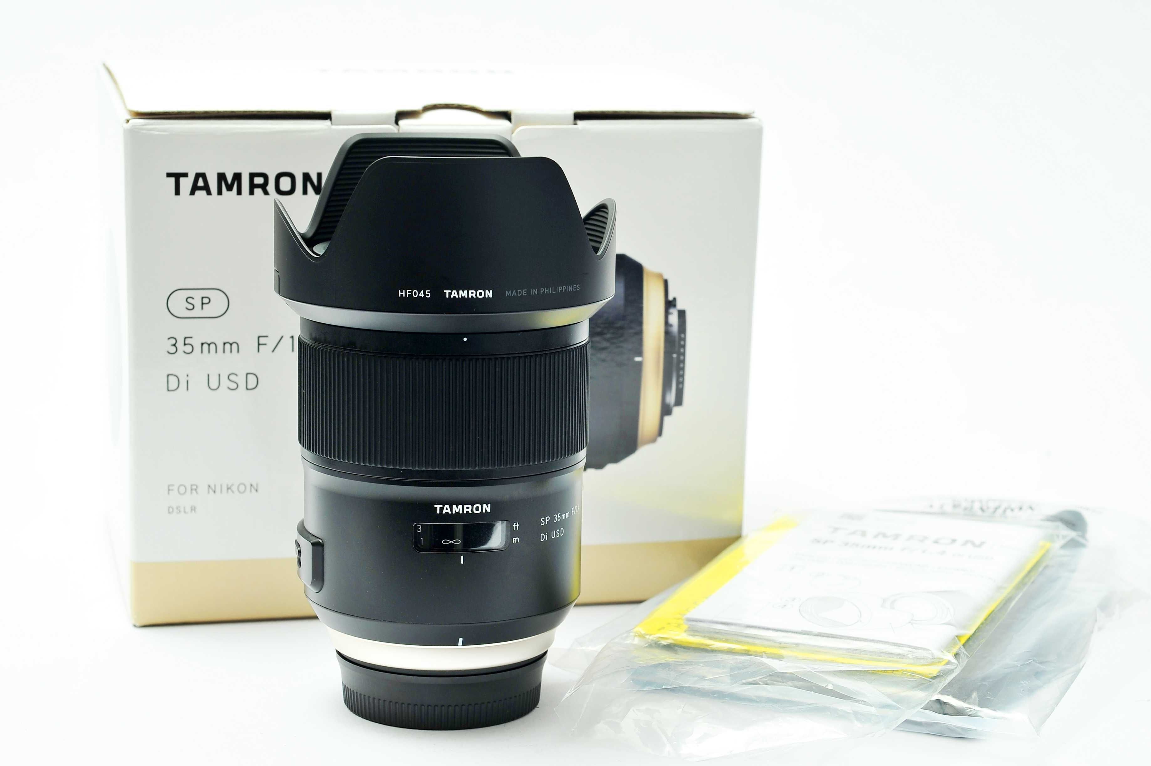 Tamron SP 35mm f/1.4 DI USD em estado novo para Nikon