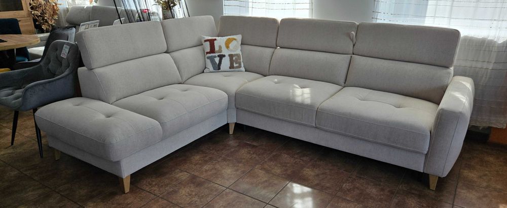 Komfortowy narożnik GOYA stelaż włoski Bydgoskie Meble 2,89x2,30