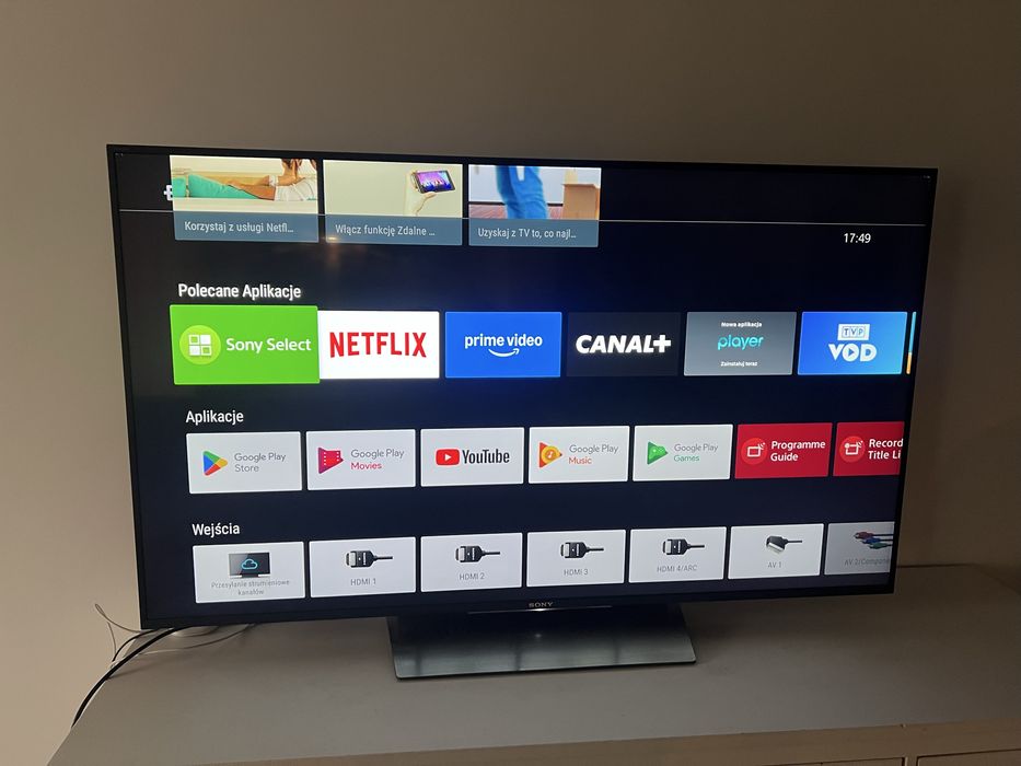 Sony telewizor Smart TV 55 cali android TV XD8505