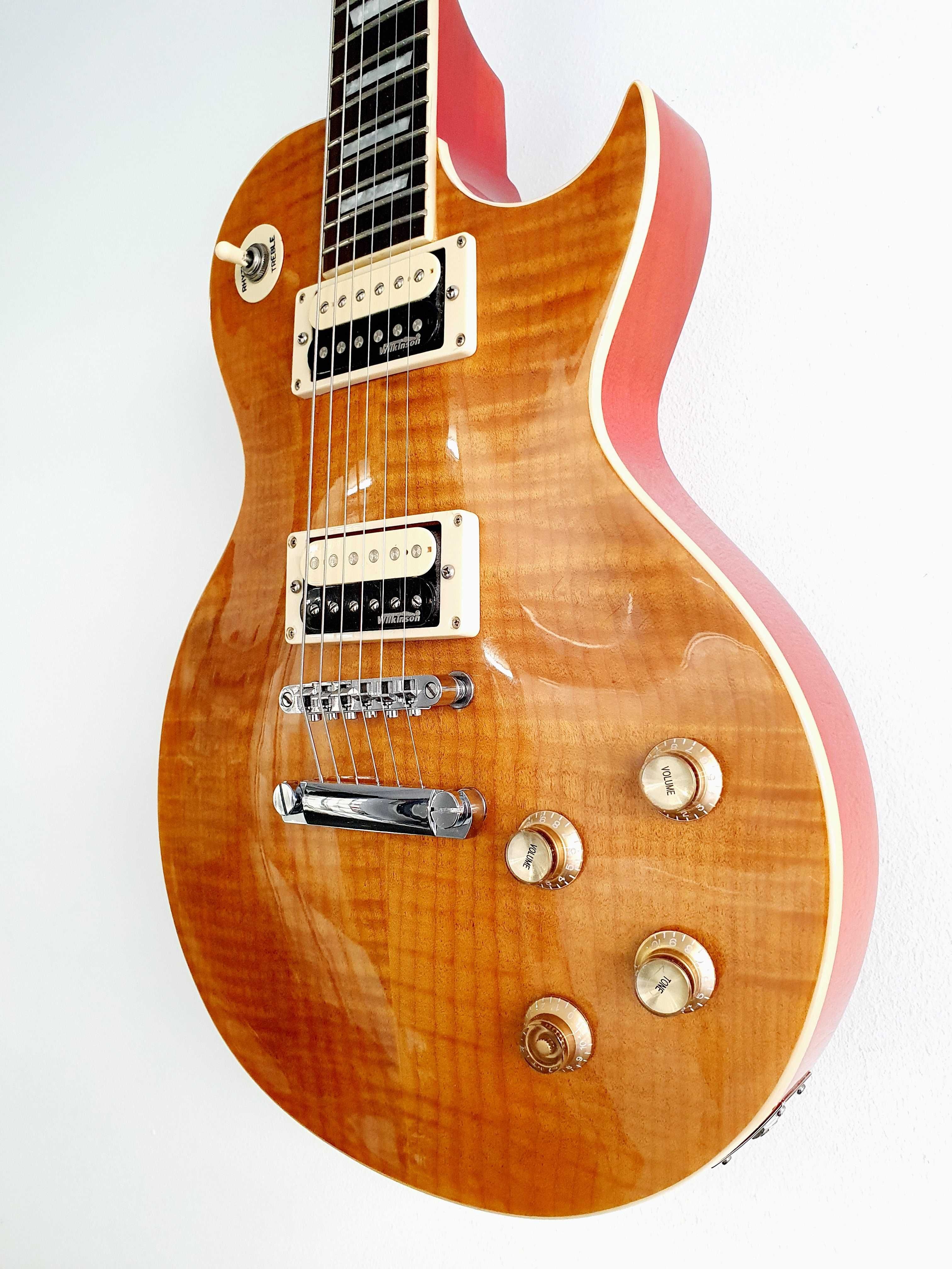 Gitara Elektryczna Vintage V100AFD Paradise + Hard Case /klucze Gotoh