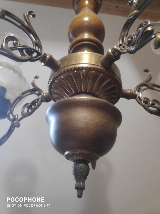 Żyrandol z duszą antyk