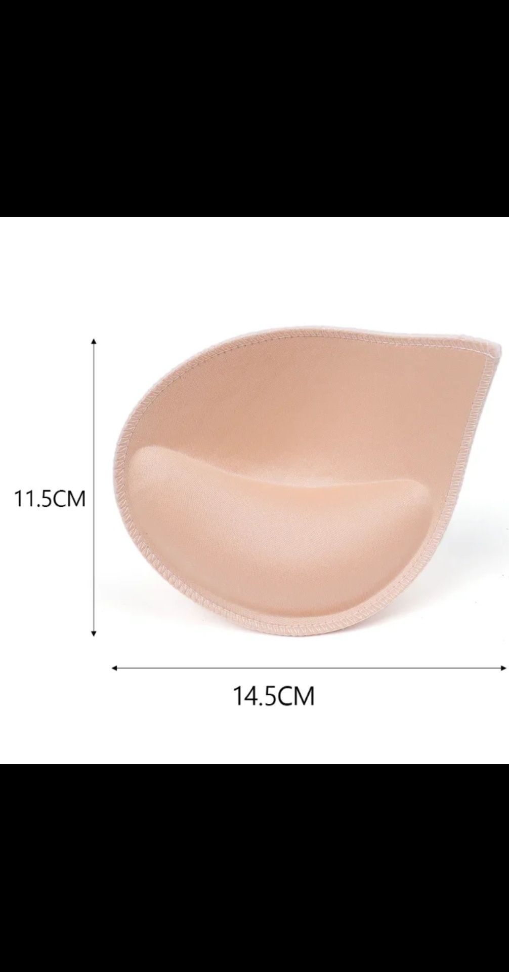 Almofada push up 3D enchimento de sutiã