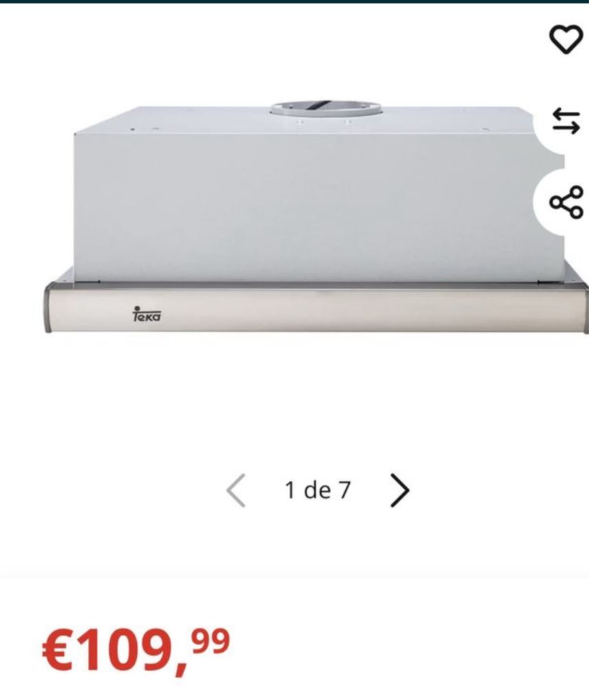 Exaustor Teka 50% desconto
