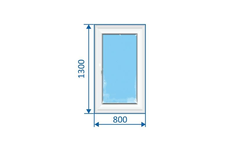 Окно металопластиковое  1430мм х 780мм  REHAU 60