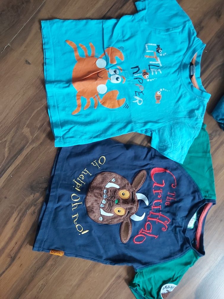 Paczka bluzek t-shirt krótki rękaw (12szt) 3-4 lata, 98-104cm