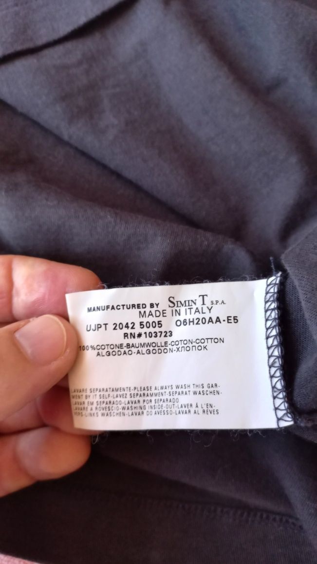 Koszulka męska czarna Armani Jeans roz XL, pachy 56-57 cm baweł 100 %