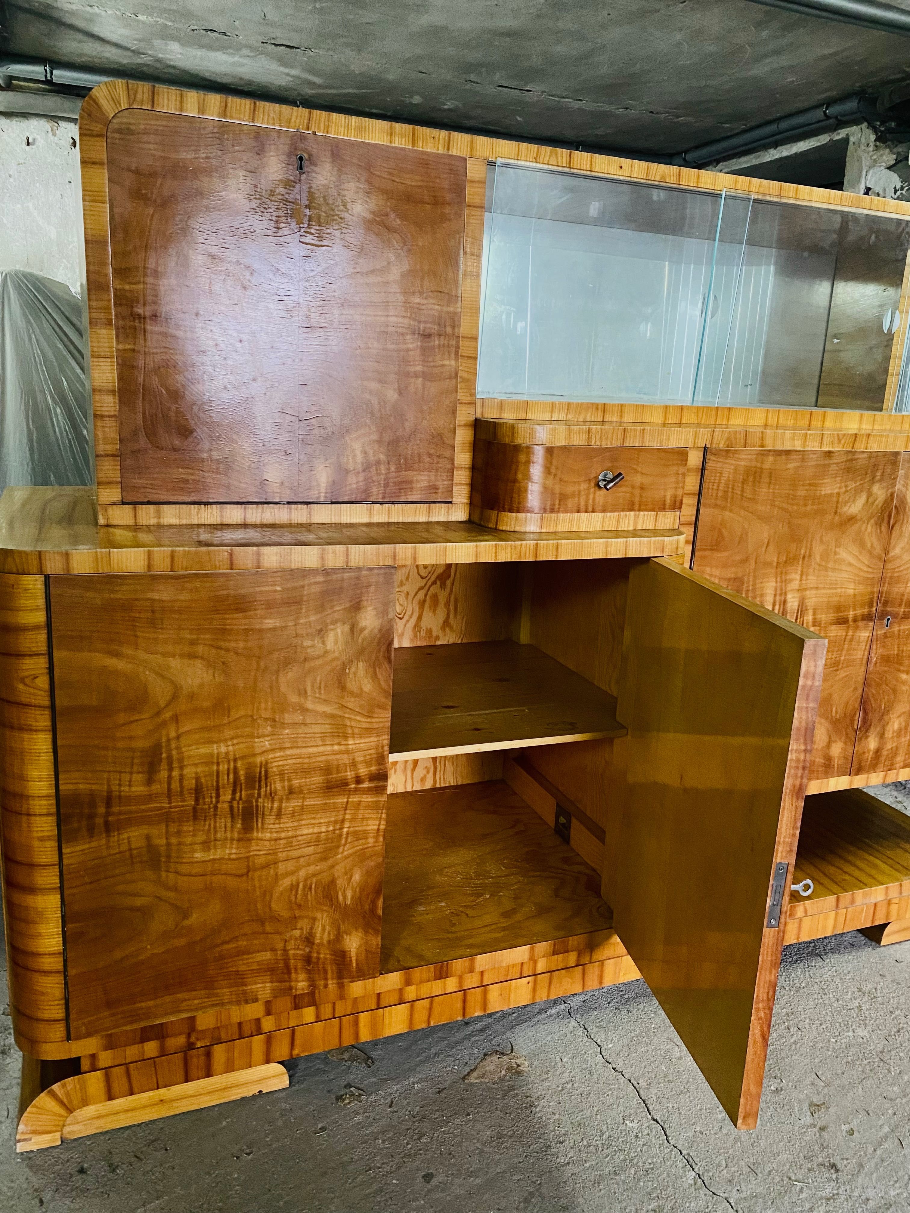 Komoda Witryna PRL Mid-Century