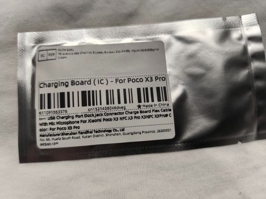 carregamento Cabo flexível com microfone para Xiaomi Poco X3 NFC X3 Pr