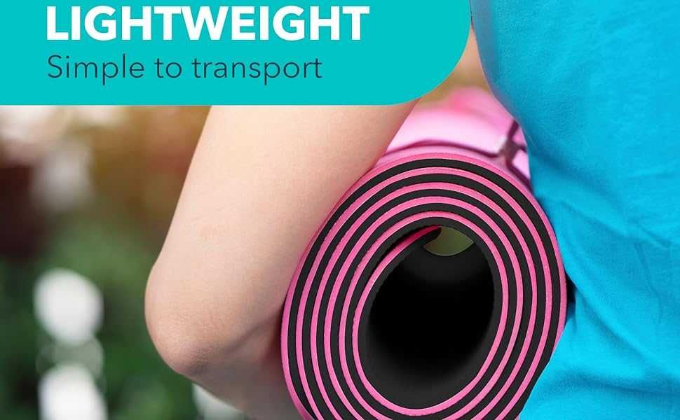 Mata do jogi RPM Power  profesjonalna gruba mata (182 x 68 cm) różowa