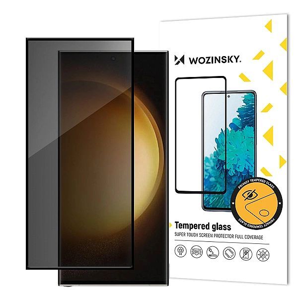 Szkło hartowane Wozinsky Privacy Glass prywatyzujące z filtrem anti-sp