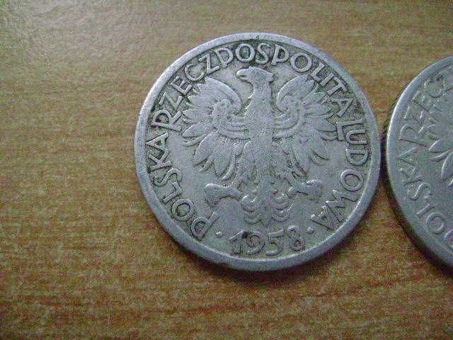 Starocie z PRL - Stare monety 2 zł = Zestaw 3 sztuki z czasów PRL