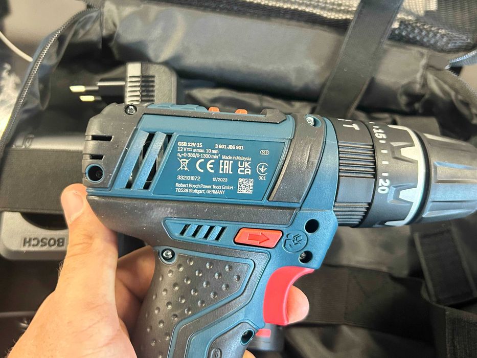 OKAZJA! Wkrętarka udarowa BOSCH GSB 12V-15 – Nowa! Zestaw PREMIUM